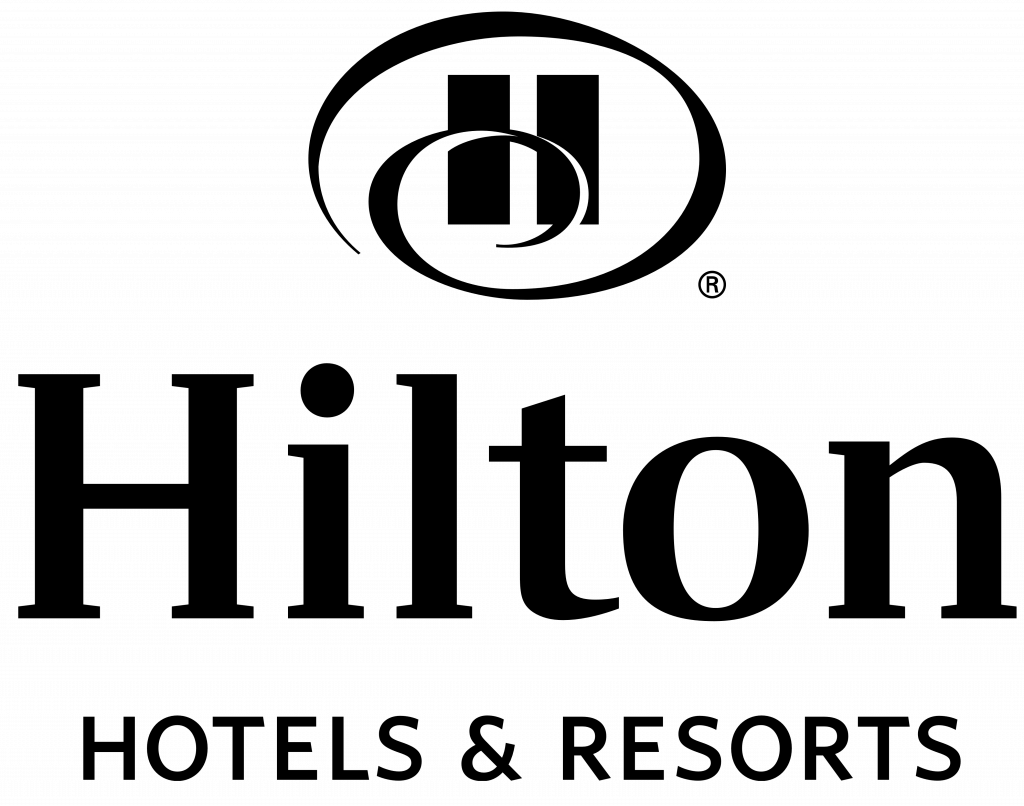 Logo eines Partnerhotels – Hilton Hotels & Resorts zählt auf die Dienstleistungen von Glanz & Glorie Hotel Service